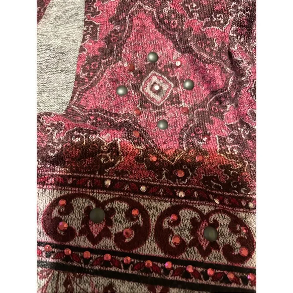 Est.1946 Bedazzled 3/4 sleeve top